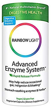 Rainbow Light Advanced Enzyme System Vegetarian Capsules, 90 Count