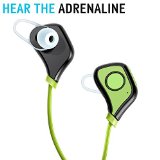 Bluetooth Earpieces Mosche Sport Bluetooth Headphones Sweatproof Running Gym Bluetooth Stereo Earbuds Earphones Car Hands-free Headsets Bluetooth for iPhone 6S 6S Green