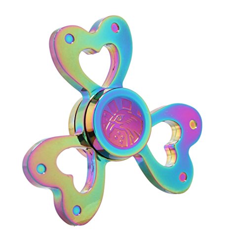 Tianmeijia Rainbow Color Fidget Spinner High Speed Ceramic Bearing EDC ADHD Focus Toy For Children and Adult