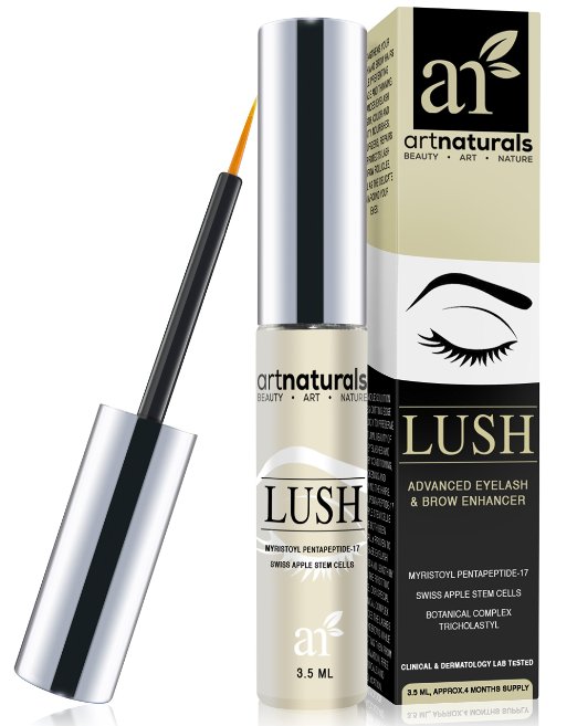 Art Naturals Eyelash Growth Serum (3.5ml) - Thicker, Longer Eyelashes & Eyebrows Enhancer with Pentapeptide-17 & Swiss Apple Stem Cells