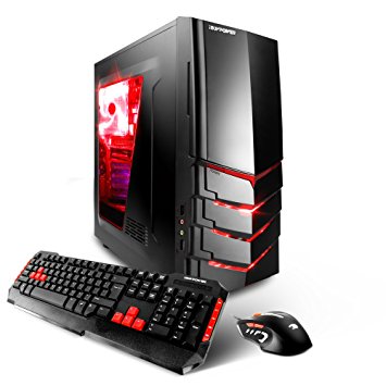 iBUYPOWER AM600i Gaming Desktop - Intel i5-6400 Quad Core 2.7GHz, 8GB DDR4 RAM, 1TB HDD, 24X DVD, NVIDIA GTX 1060 3GB, Wi-Fi USB Adapter, Windows 10 Home 64-Bit