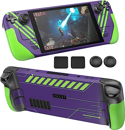 JSAUX Skin Stickers Set for Steam Deck, Vinyl Skin Decal Sticker, Anti-Slip Grip Sticker, Touchpad Stickers, Thumb Grip Caps, Protective Full Wrap Sticker Accessories for Steam Deck - Berserk