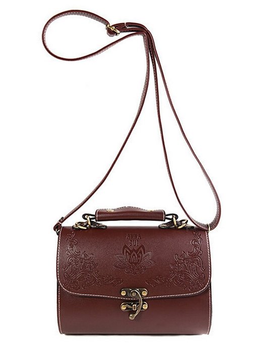 Tangkula New Women's PU Leather Vintage Cross-body Shoulder Bags