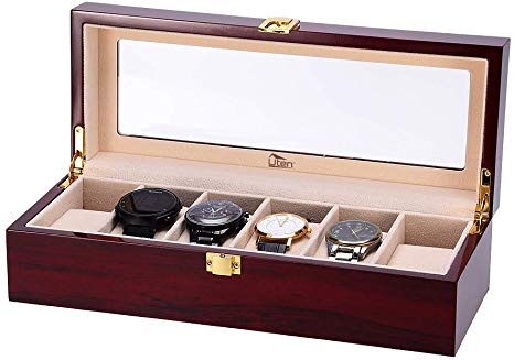 Watch Display Storage Box Jewelry Collection Case Organiser Holder Wooden