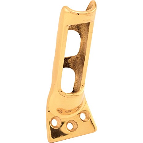 Prime-Line Products U 10074 Flag Pole Holder, 3/4-Inch Pole, Polished Solid Brass