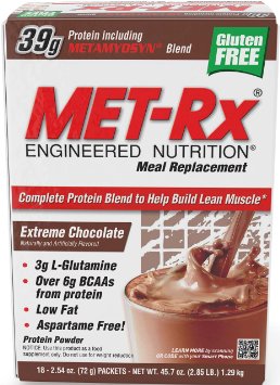 MET-Rx Original Meal Replacement Extreme Chocolate 18 count 254 ounce packets