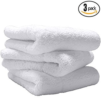 (3-Pack) THE RAG COMPANY 16 in. x 16 in. Everest 1100 Ultra-Plush Korean 70/30 Professional Microfiber Detailing Towels