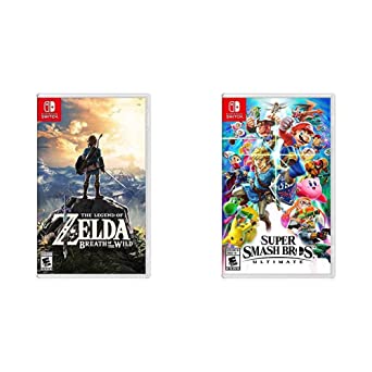 The Legend of Zelda: Breath of the Wild - Nintendo Switch Bundle with Super Smash Bros. Ultimate