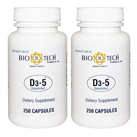 BioTech Pharmacal - D3-5 (5,000 IU) (500 Tablets)