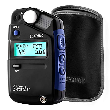 Sekonic L-308X-U Flashmate Light Meter (401-305) with Deluxe case
