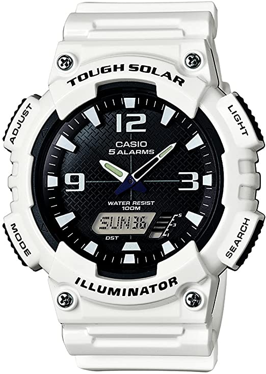 Casio Men Analog-Digital Quartz Watch with Plastic Strap AQ-S810WC-7AVCF