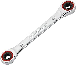 Powerbuilt 641760 Ratcheting Double Box-End E-Star Wrench - E10/E12