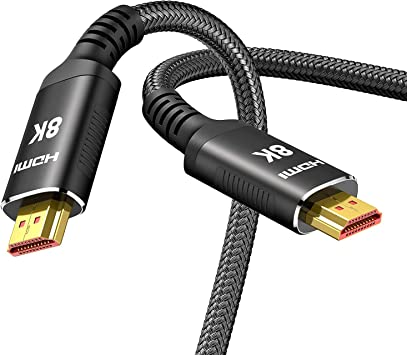 Snowkids 8K@60 HDMI Cable 2.1 5FT/1.5M, 48Gbps High Speed 4K120 144Hz HDMI Cord eARC RTX 3080 3090 HDR 4:4:4 DTS: X Compatible for PS5, PS4, UHD TV and PC