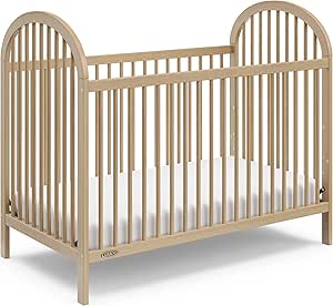 Graco Olivia 3-in-1 Convertible Crib (Driftwood) – GREENGUARD Gold Certified, Converts to Daybed and Toddler Bed, Fits Standard Full-Size Crib Mattress, Adjustable Mattress Height, Easy-to-Match Style