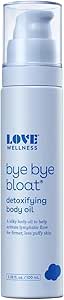 Love Wellness Bye Bye Bloat Detoxifying Body Oil | Skin Relief Massage Oil for Women | Supports Lymph Node Drainage and Skin Hydration | Reduce Swelling and Toxins | 100 mL