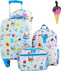 Travelers Club 5 Piece Kids' Luggage Set, Ice Cream