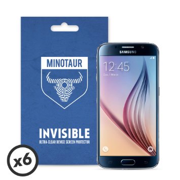 Minotaur Samsung Galaxy S6 Screen Protector Pack Super Clear 6 Screen Protectors