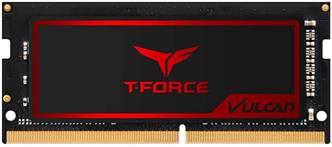 T-Force Vulcan SO-DIMM DDR4 8GB 2666MHz (PC4-21300) CL18 Gaming Laptop Momery with Super-slim graphene copper-foil heat spreader TLRD48G2666HC18F-S01