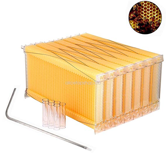 2013Newestseller 7Pcs Auto Flow Honey Hive Beehive Frames Honey Harvesting Tubes Kit