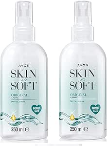 Avon Skin So Soft Original Dry Oil Spray BONUS Size Bottle 250 ml - Pack of 2