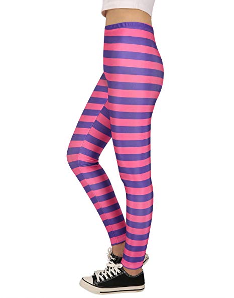 HDE Trendy Design Workout Leggings - Fun Fashion Graphic Printed Cute Patterns