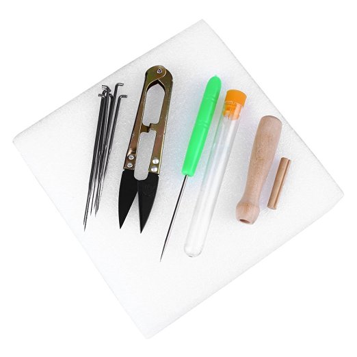 Soledi Needle Felting Kit Wool Felt Tools Mat   Scissors   Needle Craft Kit   Storage Plastic Box