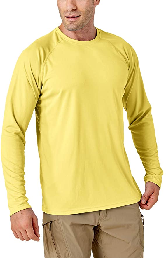 TACVASEN Men's Shirts-UPF 50  UV Sun Protection Long Sleeve Shirts Quick-Dry Outdoor T-Shirt