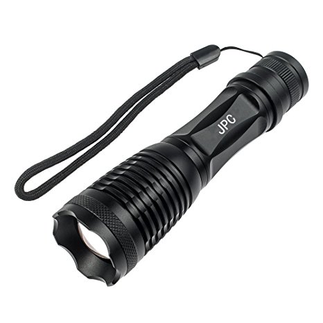 JPC 1000 Lumen Small Flashlight with Strobe, Xml T6 Bright Mini Flashlight, Powerful AAA Emergency Tactical Led Flashlight, Military and Waterproof