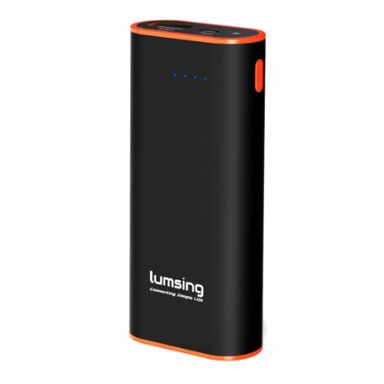 Lumsing Grand Series A1 Mini Portable Battery Charger 6700mah External Power Bank for iPhones iPads and Samsung Galaxy Android Phones and other Smart Phones Black