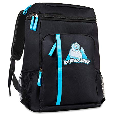 IceMan 3000 Quality Insulated Backpack Cooler - Cooler Backpack - Beach Cooler - Lunch Box Backpack with Cooler for Picnic Beach Hiking - Large Backpack Coolers Insulated Leak Proof for Men and Women