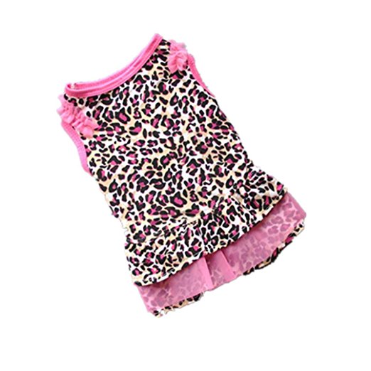 Pet Shirt, Howstar Cute Leopard Summer Pet Puppy Dress Small Dog Cat Pet Clothes