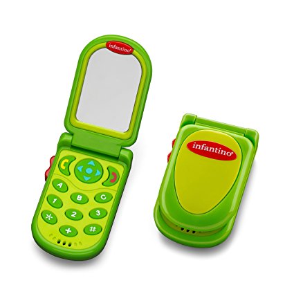 Infantino Flip and Peek Fun Phone, Green