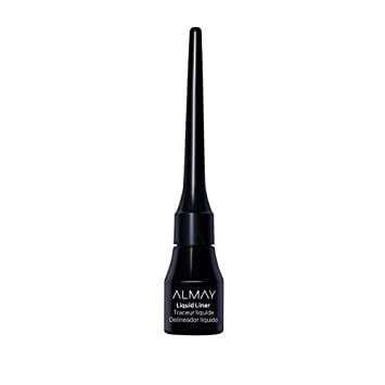 Almay Liquid Eyeliner, Waterproof and Longwearing, Hypoallergenic, Cruelty Free, Fragrance Free, Ophthalmologist Tested, 221 Black, 0.1 oz