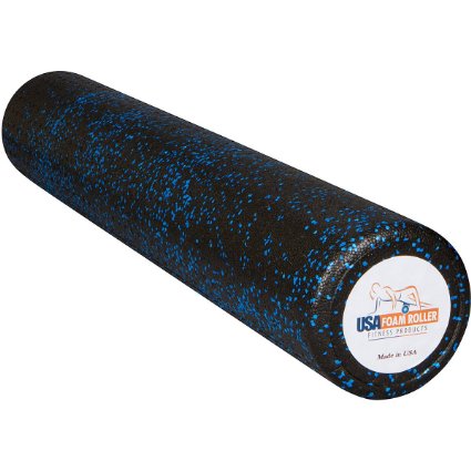 USA Foam Roller, Extra Firm High Density Foam Rollers for Exercise - Available in 36 inch, 18 inch, 12 inch (Choose Color) 2.8lbs/ft³ Density with 3 Year Warranty