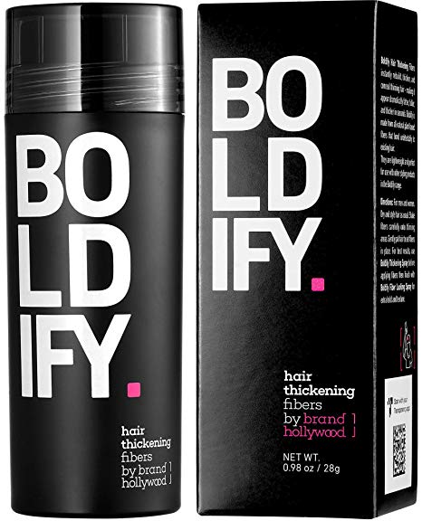 BOLDIFY Hair Fibers for Thinning Hair (MEDIUM BLONDE) 100% Undetectable Natural Fibers - Giant 28g Bottle - Completely Conceals Hair Loss in 15 Seconds - For Women & Men