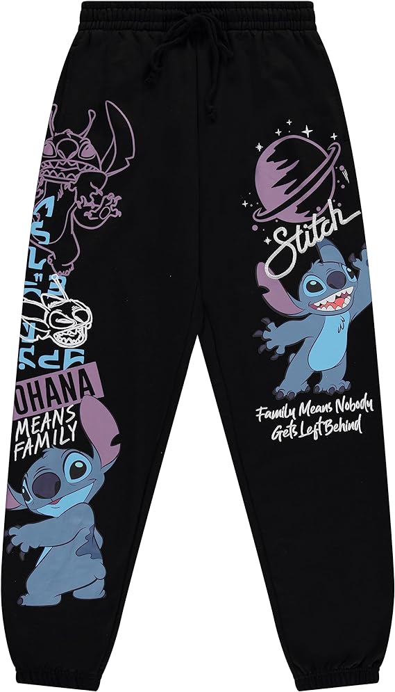 Disney Ladies Lilo and Stitch Joggers - Lilo and Stitch Varsity Athletic Jogger Sweatpants Lilo and Stitch Sweatpants