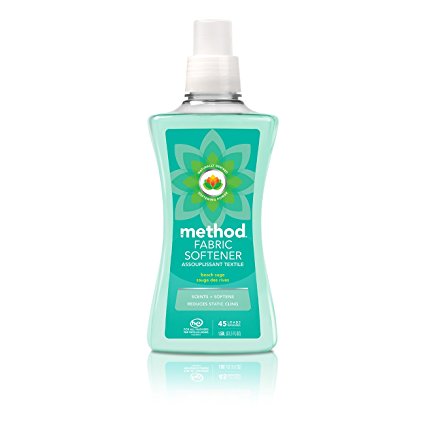 Method Naturally Derived Fabric Softener, Beach Sage, 45 Loads, 53.5 Ounce (4 Count)