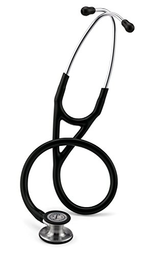 3M Littmann 6177 Cardiology IV Stethoscope nbspMirror-Finish Chestpiece and Stem Black Tube Stainless Headset 27quot