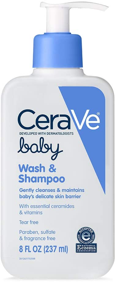 CeraVe Baby Wash and Shampoo, 8 Ounce