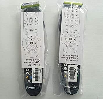 Set of TWO Verizon FiOS TV Replacement Remote Controls by Frontier works with Verizon FiOS systems, Model: p265