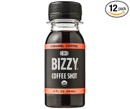 Bizzy Coffee Shot - Caramel 12 Pack - USDA Organic