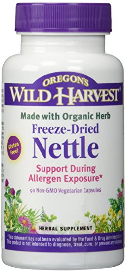 Nettles Freeze Dried - Support During Allergen Exposure, 90 Vcaps,(Oregon's Wild Harvest)