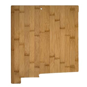 Totally Bamboo 20-7976NM New Mexico State Shaped Bamboo Serving & Cutting Board,