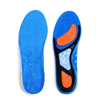 Arch Support Insole, AODINI Comfort Gel Insoles, Sports Orthopedic Shoes Inserts for Flat Feet, High Arches, Back, Plantar Fasciitis, Foot & Heel Pain, for Men and Women - Full Length (Men's 8-13)