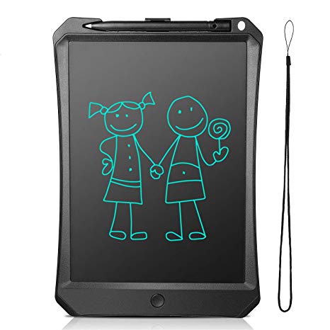 LCD Writing Tablet 10”, FlyHi New Gen Electronic Writing & Drawing Doodle Board, Handwriting Paper Drawing Tablet, Kitchen Memo Notice Fridge Board, Daily Planner, Gift for Kids and Adults (Black)