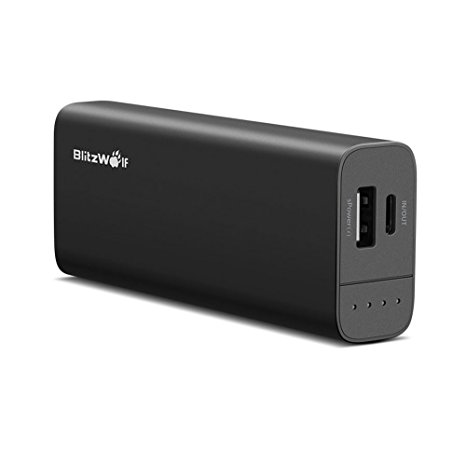 Type-C Power Bank 6700mAh, BlitzWolf External Battery PowerStorm USB C Portable Charger with 2.1A Input and 2.4A Output for Nexus, OnePlus 2, iPhone and more