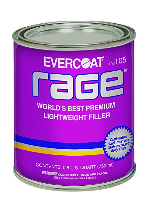 Evercoat 105 Rage Premium Lightweight Body Filler - 0.8 US Quart (750 ml)