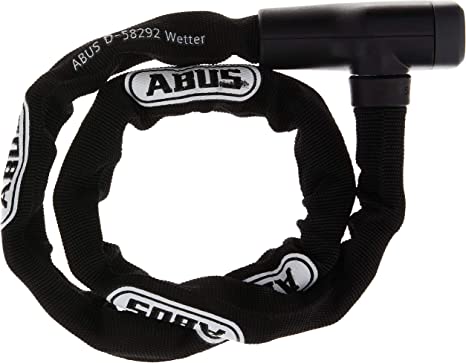 Abus Steel-O-Chain 5805K Chain with Key Lock, 5mm x 75cm (5mm x 2.5'), Black