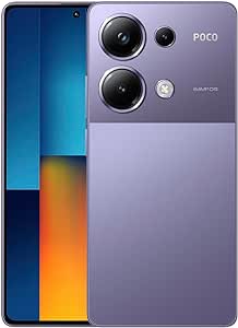 Xiaomi Poco M6 Pro Desbloqueado Smartphone versión Global 8GB RAM/256 GB ROM 6.67" 120Hz AMOLED Display 64MP AI Triple Cámara Helio G99-Ultra 5000mAh Batería 67W Turbo Charging(Morado)