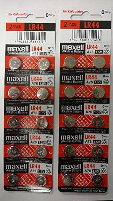 20 Pack Maxell"New Hologram Package" LR44 AG13 357 Button Cell Battery